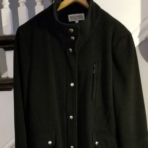 Michael Kors Wool Funnel Collar Coat